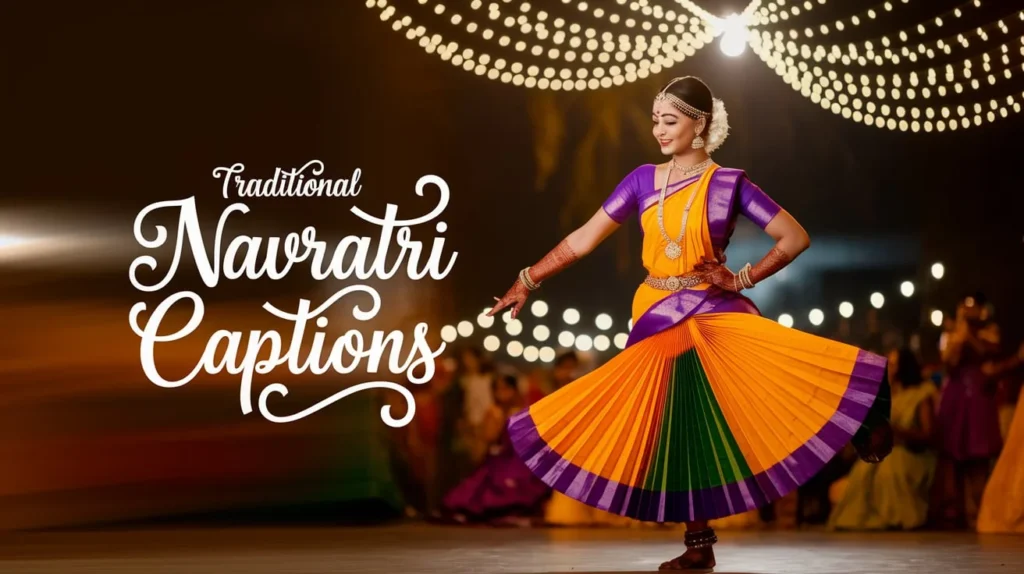 Traditional Navratri Captions