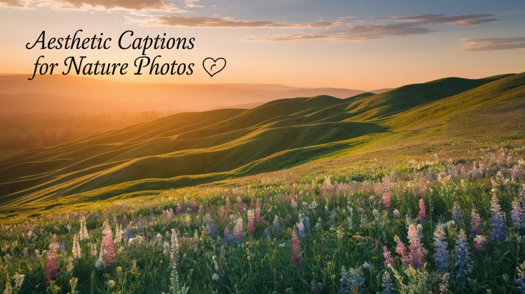Aesthetic Captions for Nature Photos