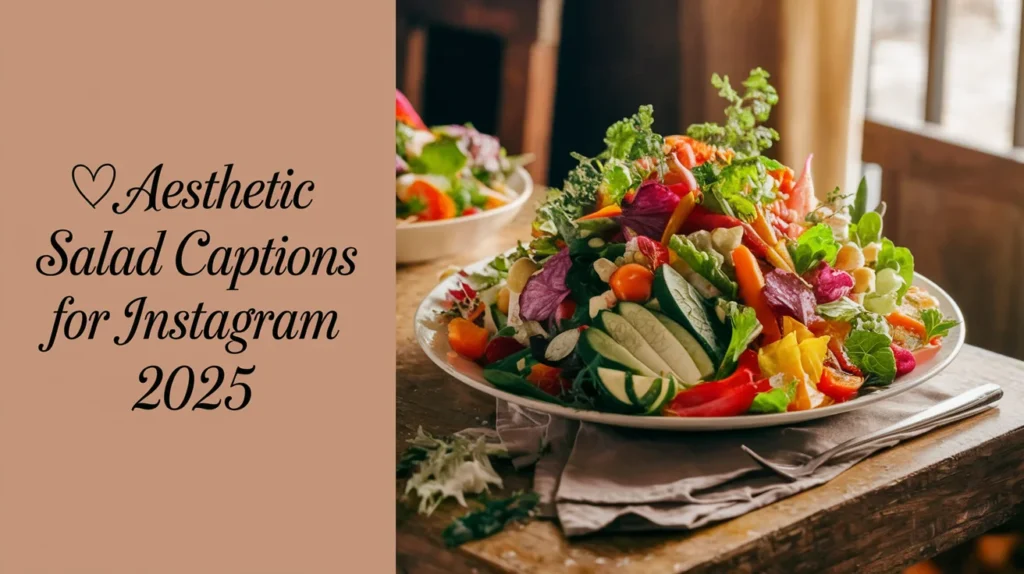 Aesthetic Salad Captions For Instagram