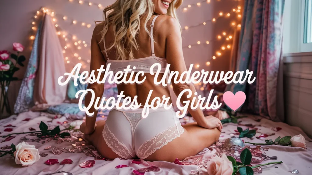Aesthetic Underwear Quotes For Girls