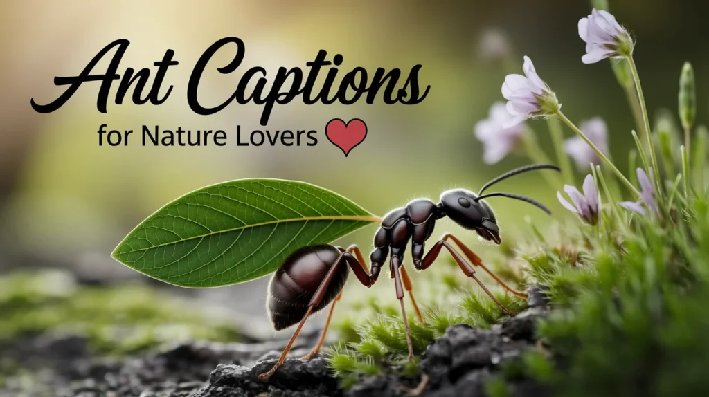 Ant Captions For Nature Lovers