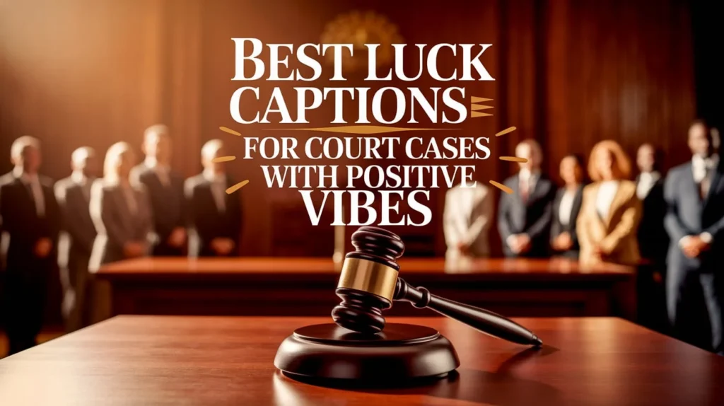 Best Luck Captions For Court Cases With Positive Vibes