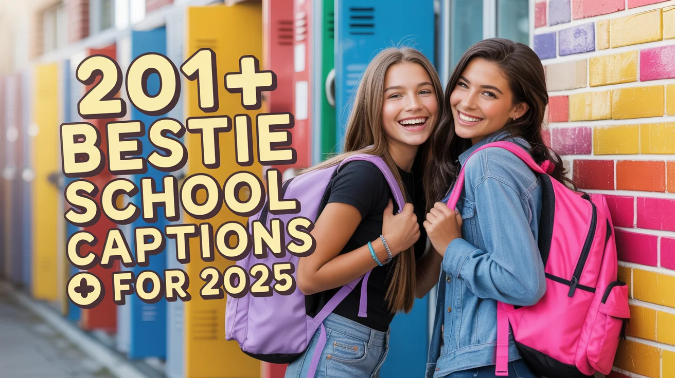 Bestie School Captions