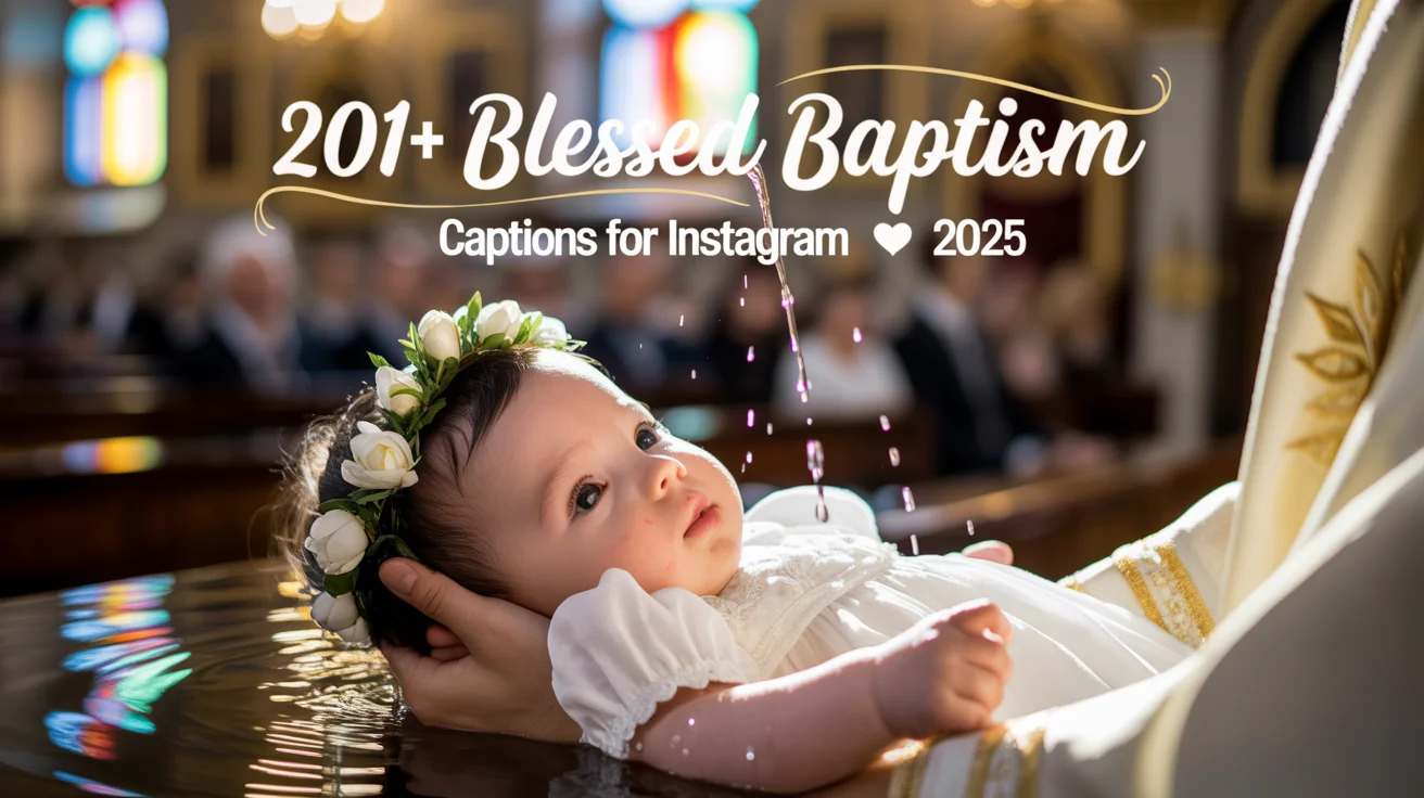 Blessed Baptism Captions for Instagram