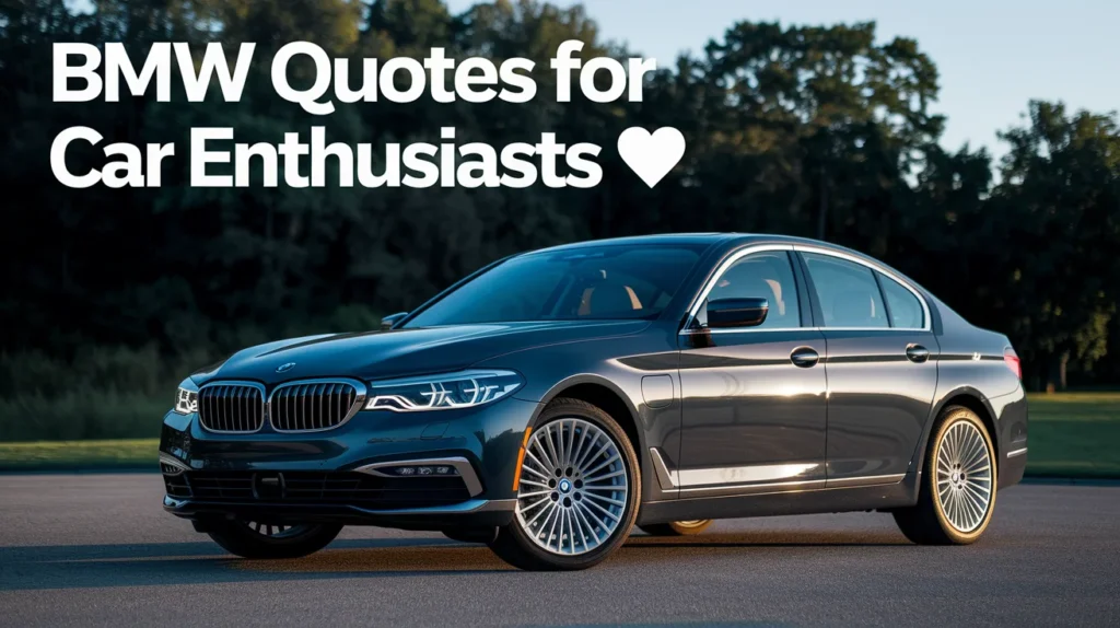 BMW Quotes for Car Enthusiasts