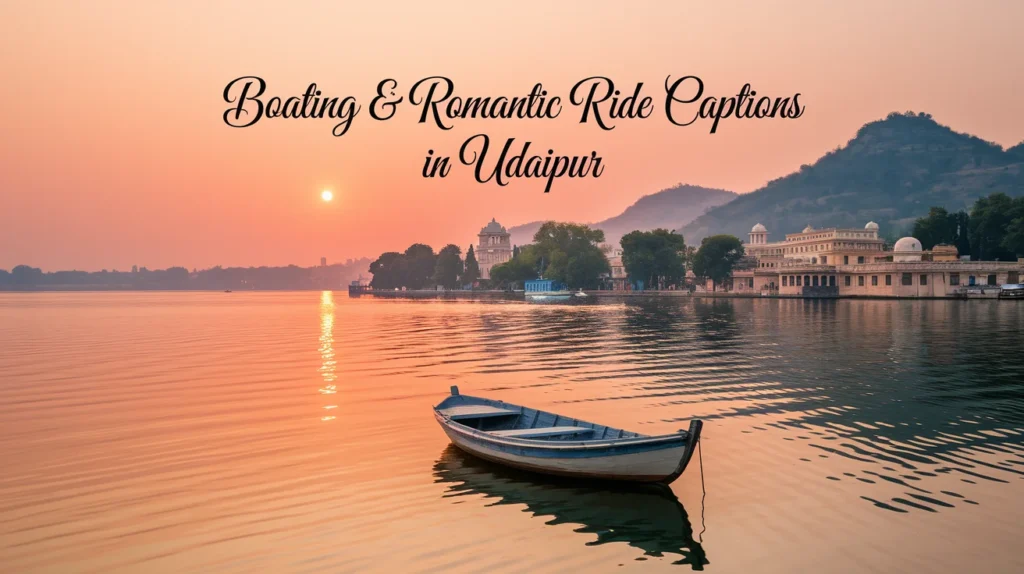 Boating & Romantic Ride Captions in Udaipur