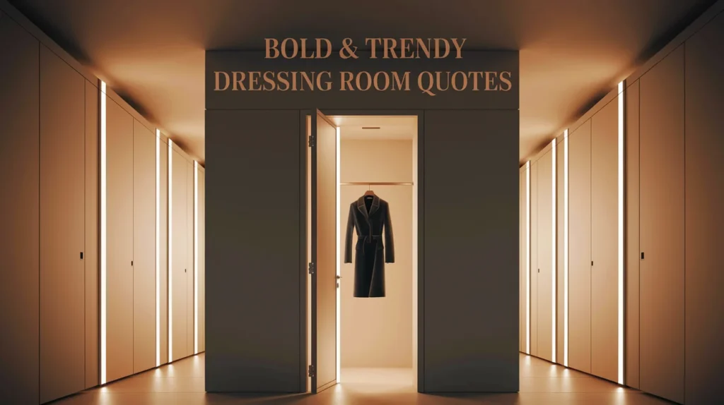 Bold & Trendy Dressing Room Quotes