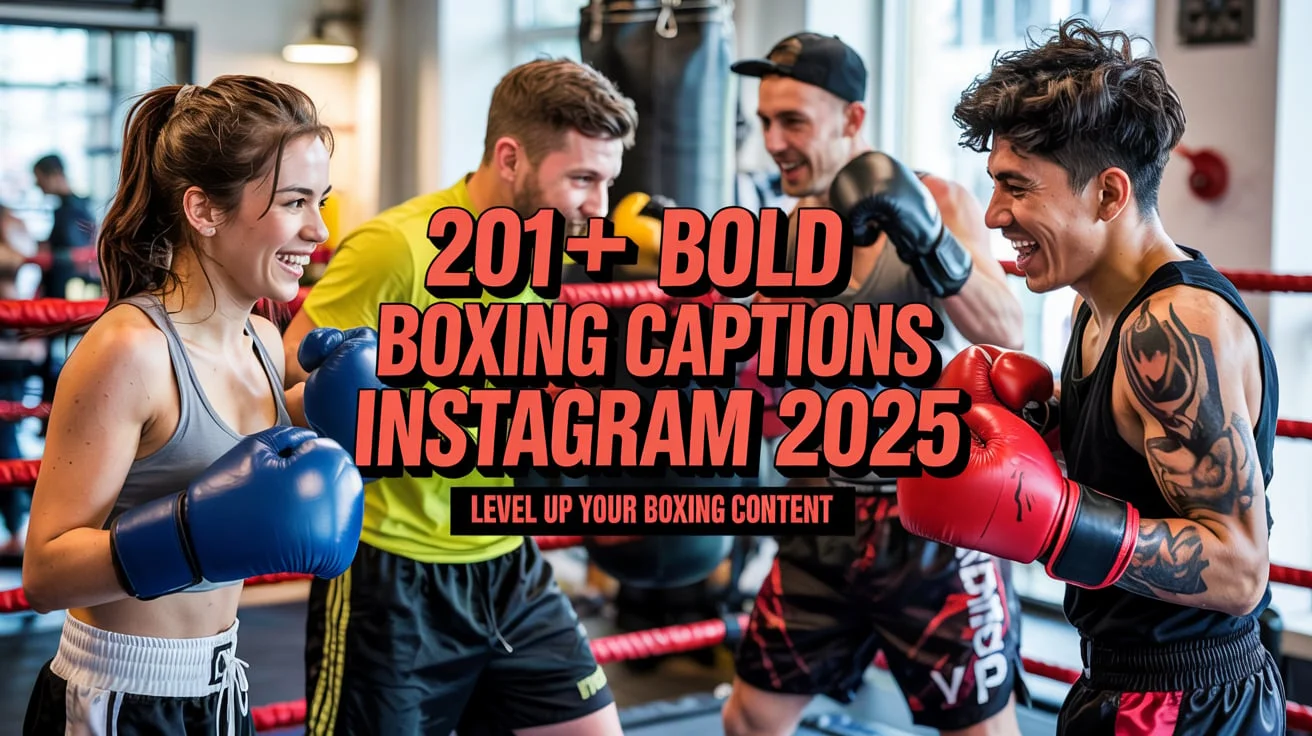 Bold Boxing Captions for Instagram