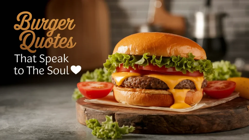 Burger Quotes That Speak to the Soul