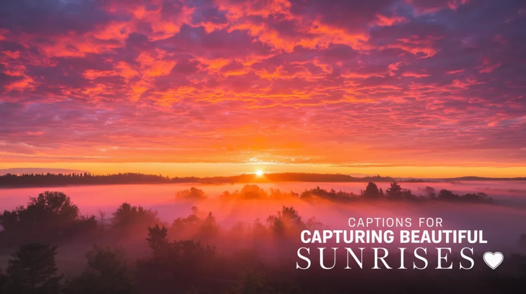 Captions for Capturing Beautiful Sunrises