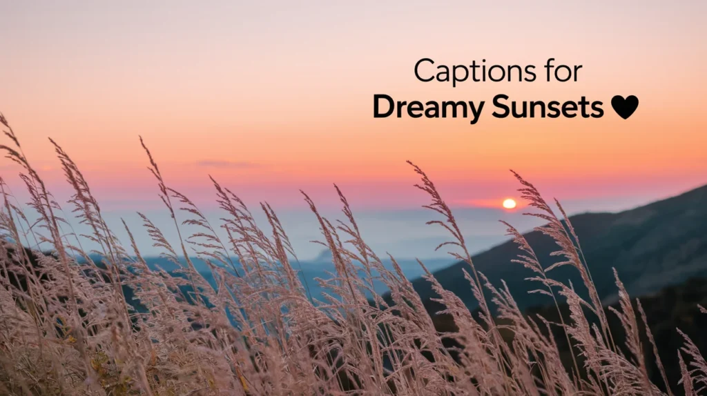 Captions for Dreamy Sunsets