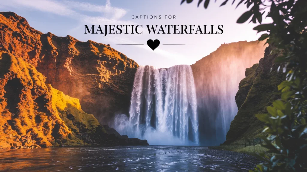 Captions for Majestic Waterfalls