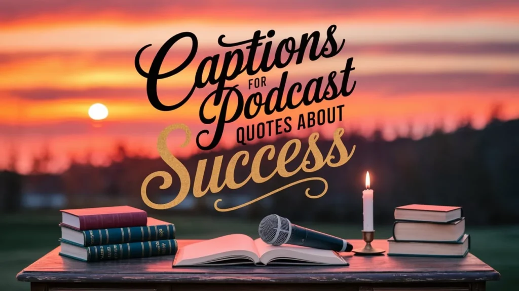Captions for Podcast Quotes About Success