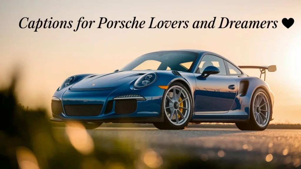 Captions for Porsche Lovers and Dreamers
