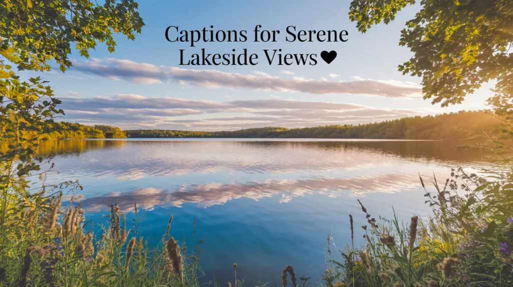 Captions for Serene Lakeside Views