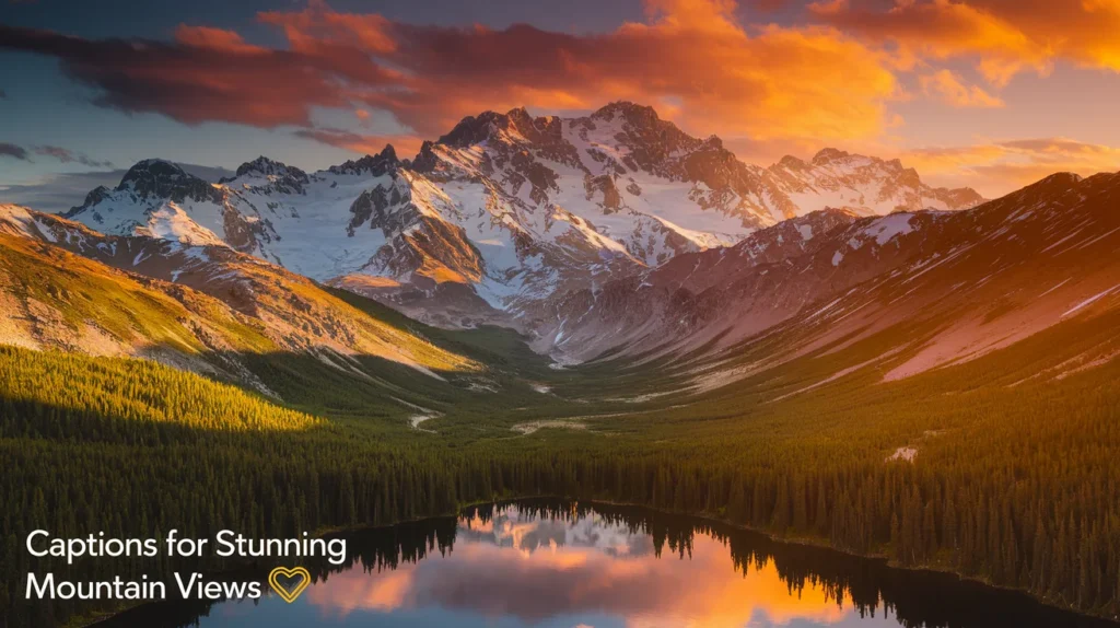 Captions for Stunning Mountain Views