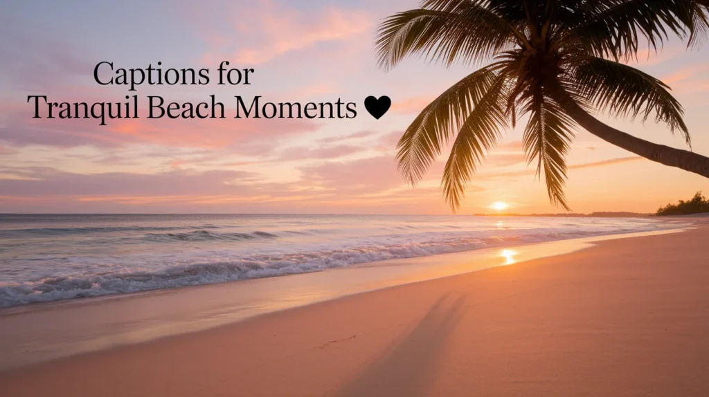Captions for Tranquil Beach Moments