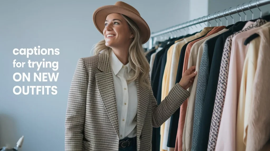 Captions for Trying on New Outfits