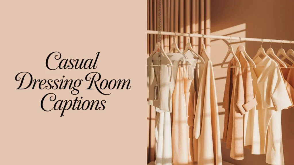 Casual Dressing Room Captions
