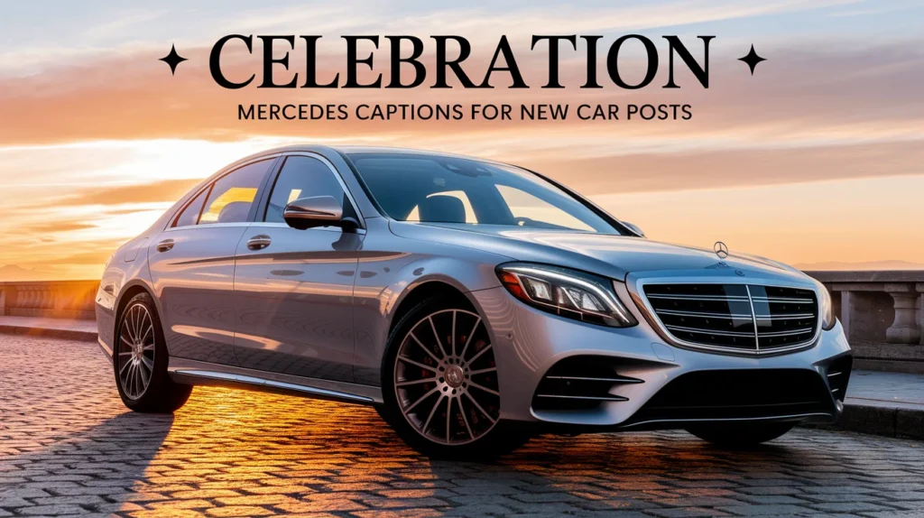 Celebration Mercedes Captions for New Car Posts