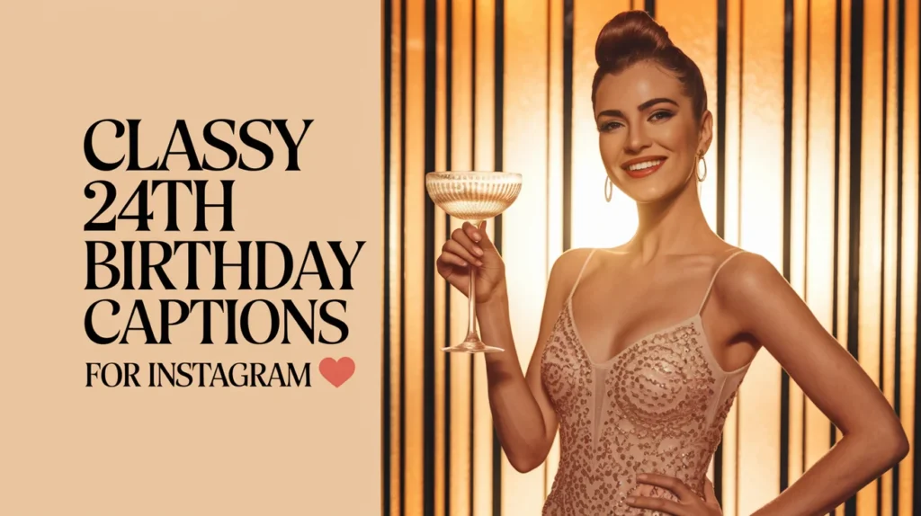 Classy 24th Birthday Captions For Instagram