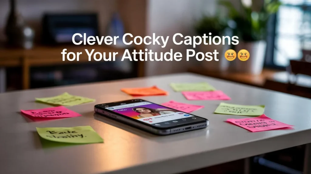 Clever Cocky Captions for Your Attitude Posts