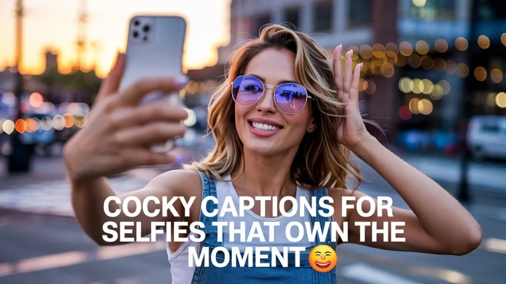 Cocky Captions for Selfies That Own the Moment