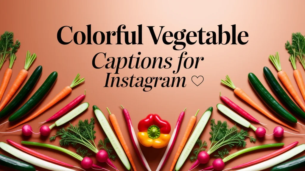 Colorful Vegetable Captions For Instagram