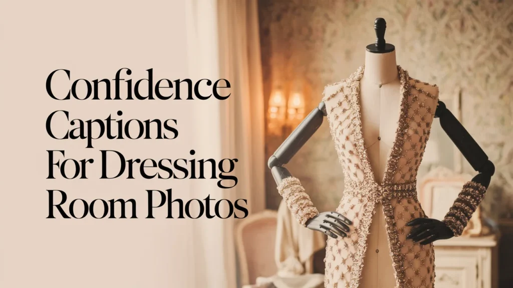 Confidence Captions for Dressing Room Photos