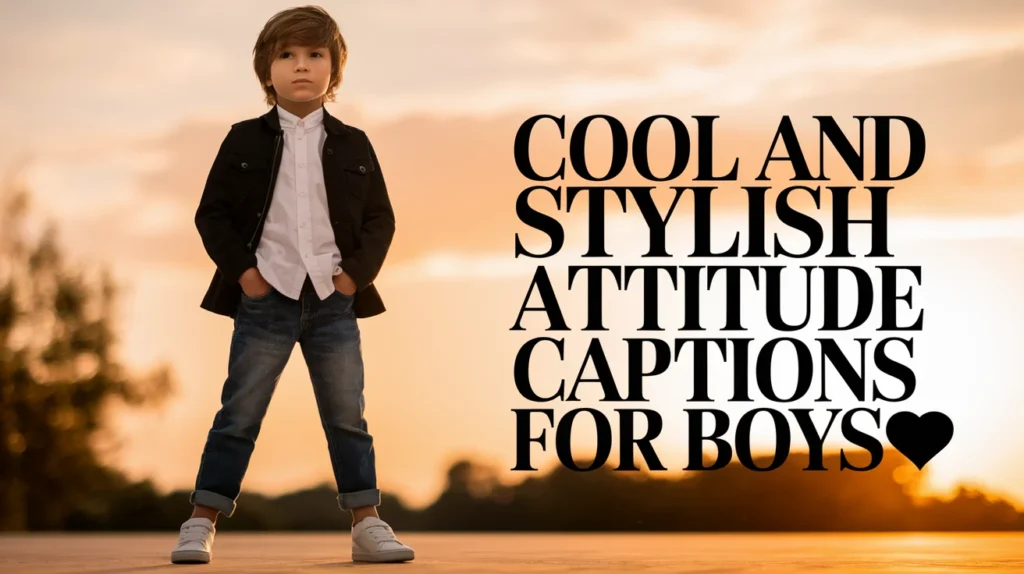 Cool and Stylish Attitude Captions for Boys