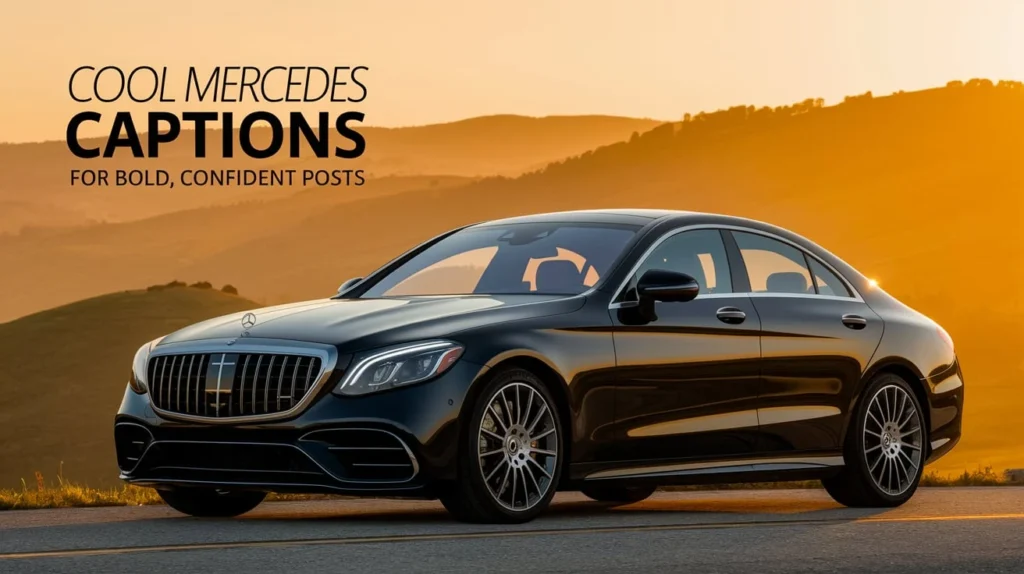 Cool Mercedes Captions for Bold, Confident Posts