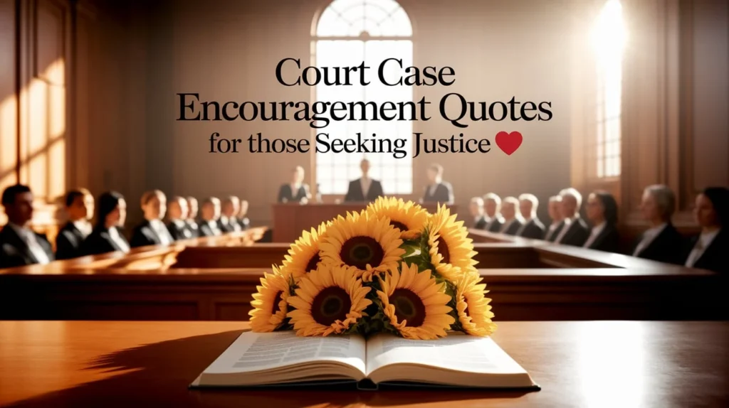 Court Case Encouragement Quotes For Those Seeking Justice