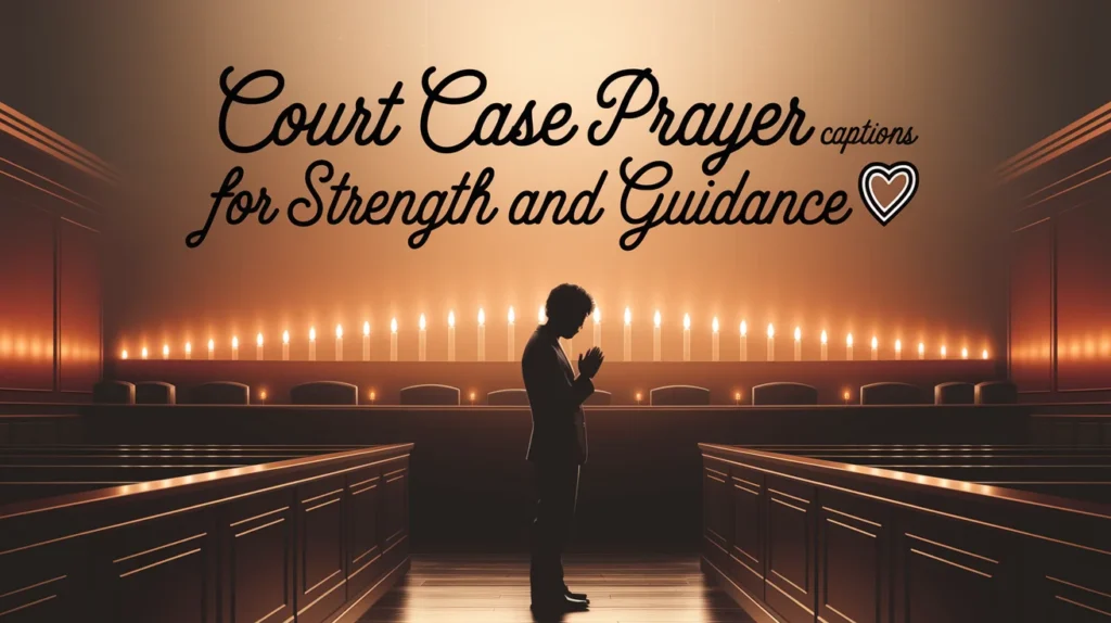 Court Case Prayer Captions For Strength And Guidance