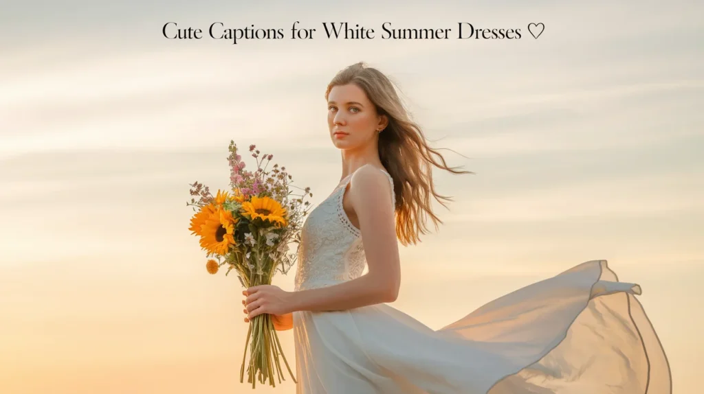 Cute Captions For White Summer Dresses