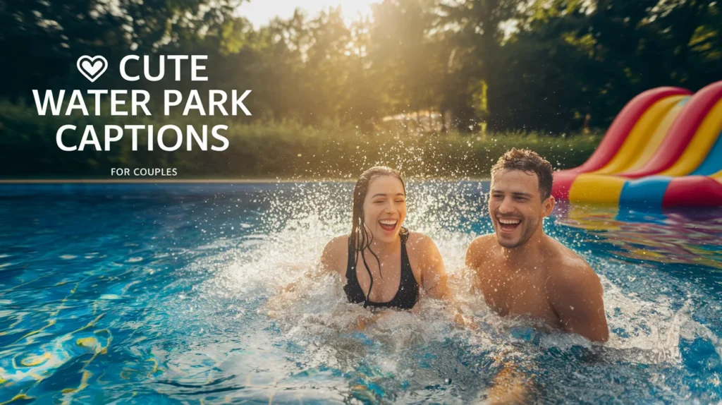 Cute Water Park Captions For Couples