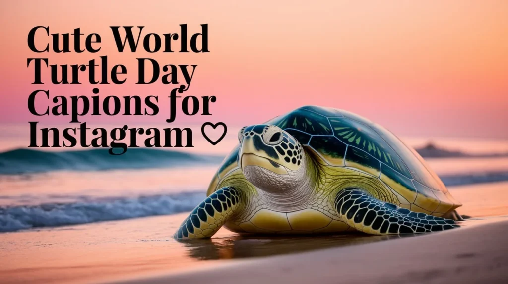 Cute World Turtle Day Captions for Instagram
