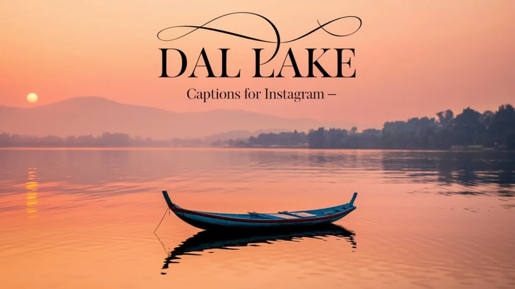 Dal Lake Captions for Instagram