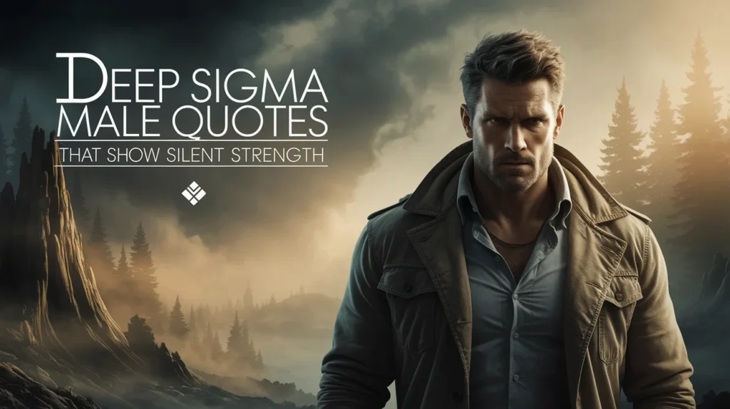 Deep Sigma Male Quotes That Show Silent Strength