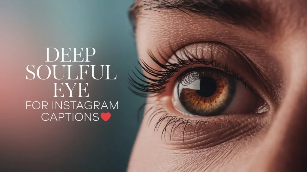 Deep Soulful Eye Quotes for Instagram Captions
