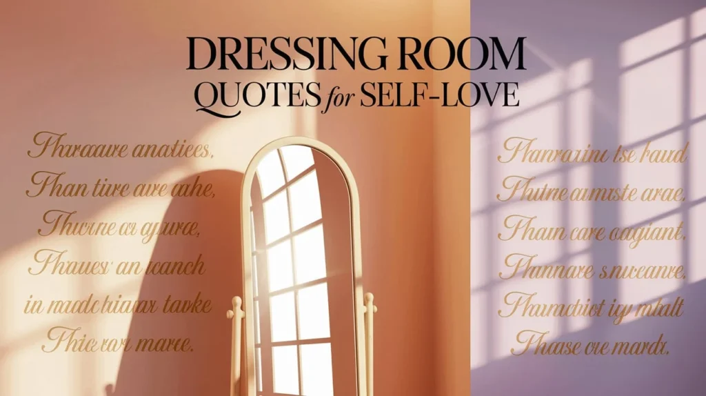 Dressing Room Quotes for Self-Love