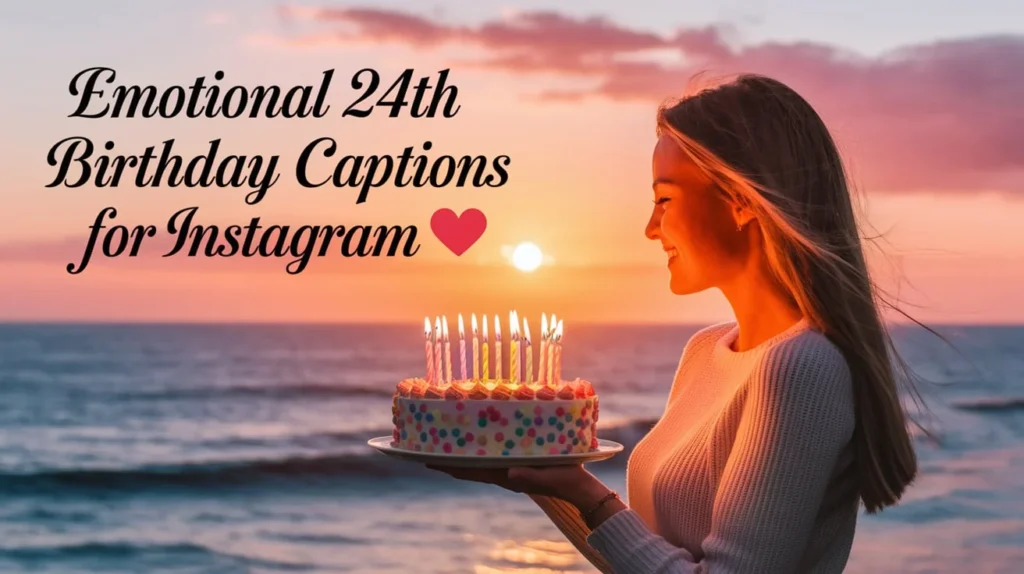 Emotional 24th Birthday Captions for Instagram