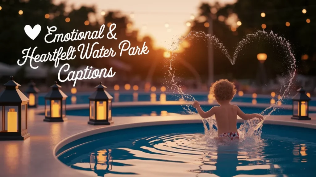 Emotional & Heartfelt Water Park Captions