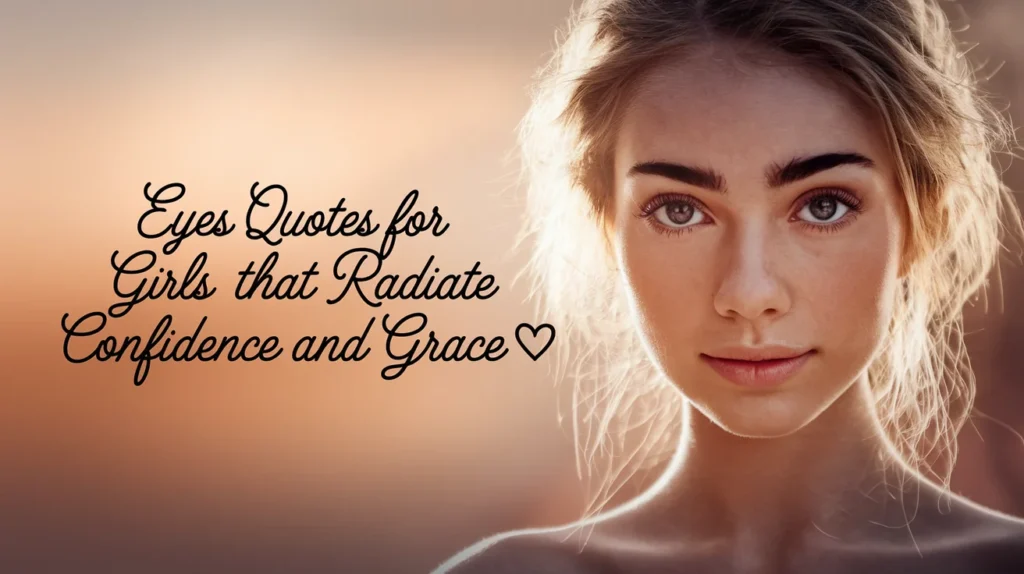 Eyes Quotes for Girls That Radiate Confidence and Grace