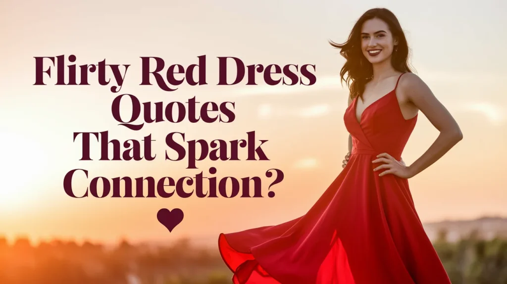 Flirty Red Dress Quotes That Spark Connection