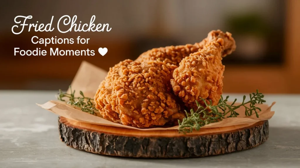 Fried Chicken Captions for Foodie Moments