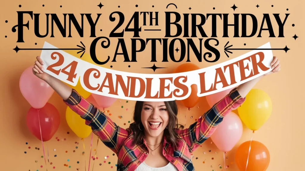 Funny 24th Birthday Captions
