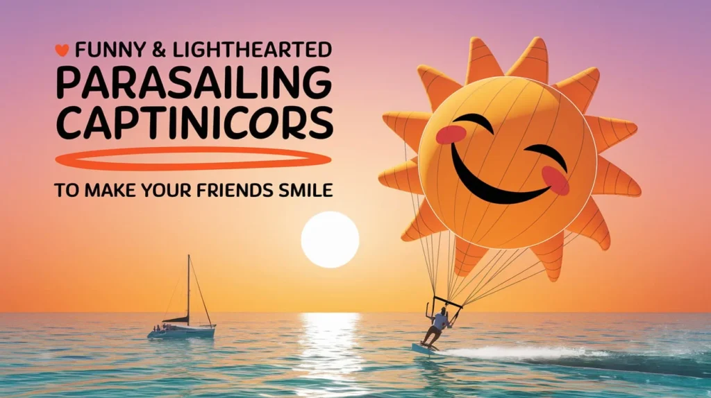 Funny & Lighthearted Parasailing Captions to Make Your Friends Smile
