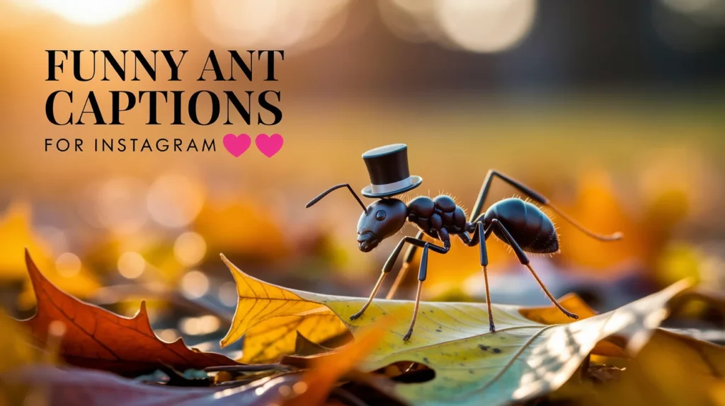 Funny Ant Captions For Instagram