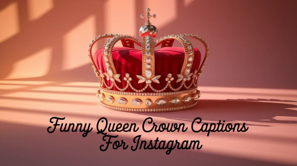 Funny Queen Crown Captions for Instagram