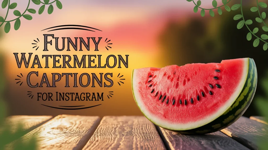 Funny Watermelon Captions for Instagram